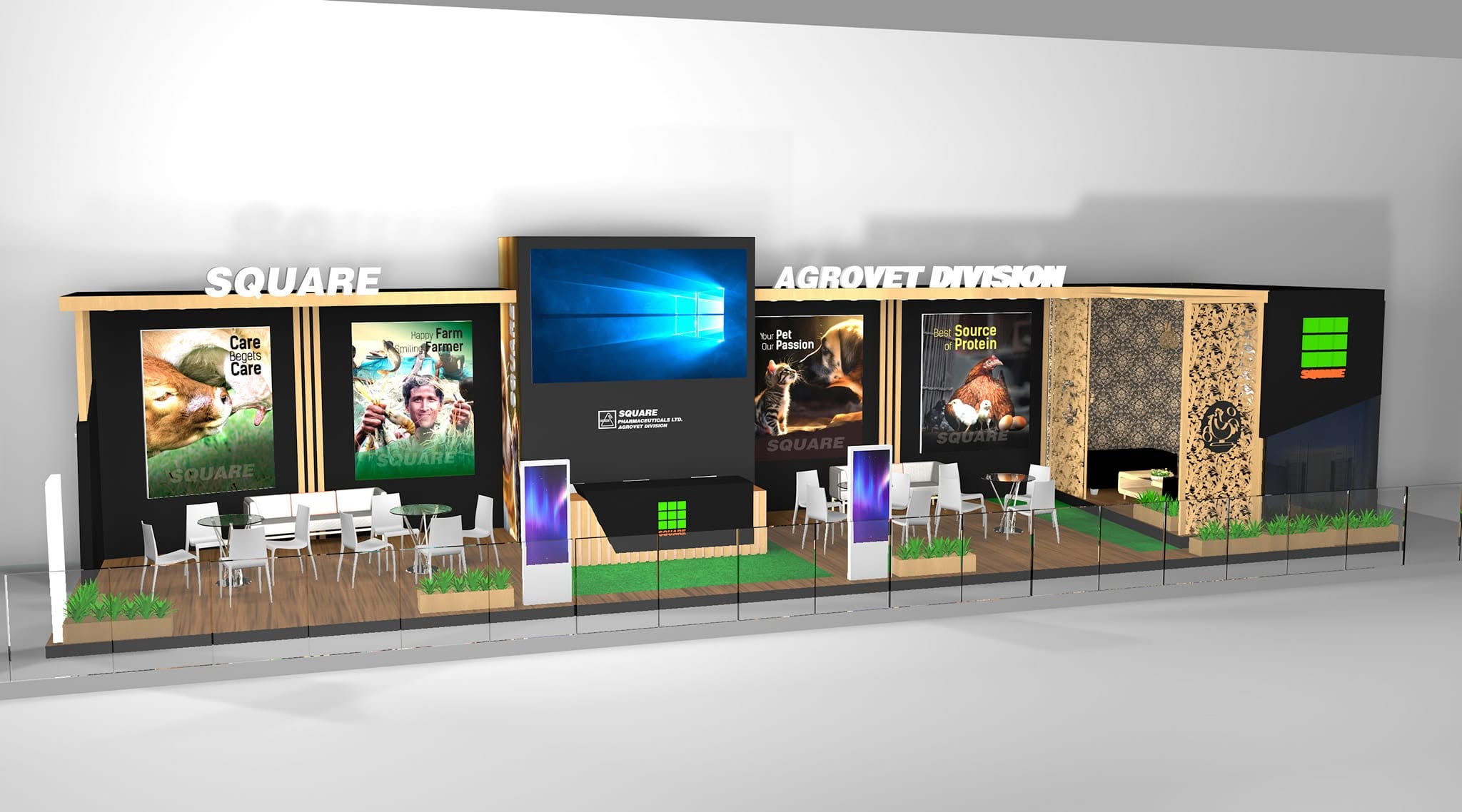 Square 1 exhibition stall