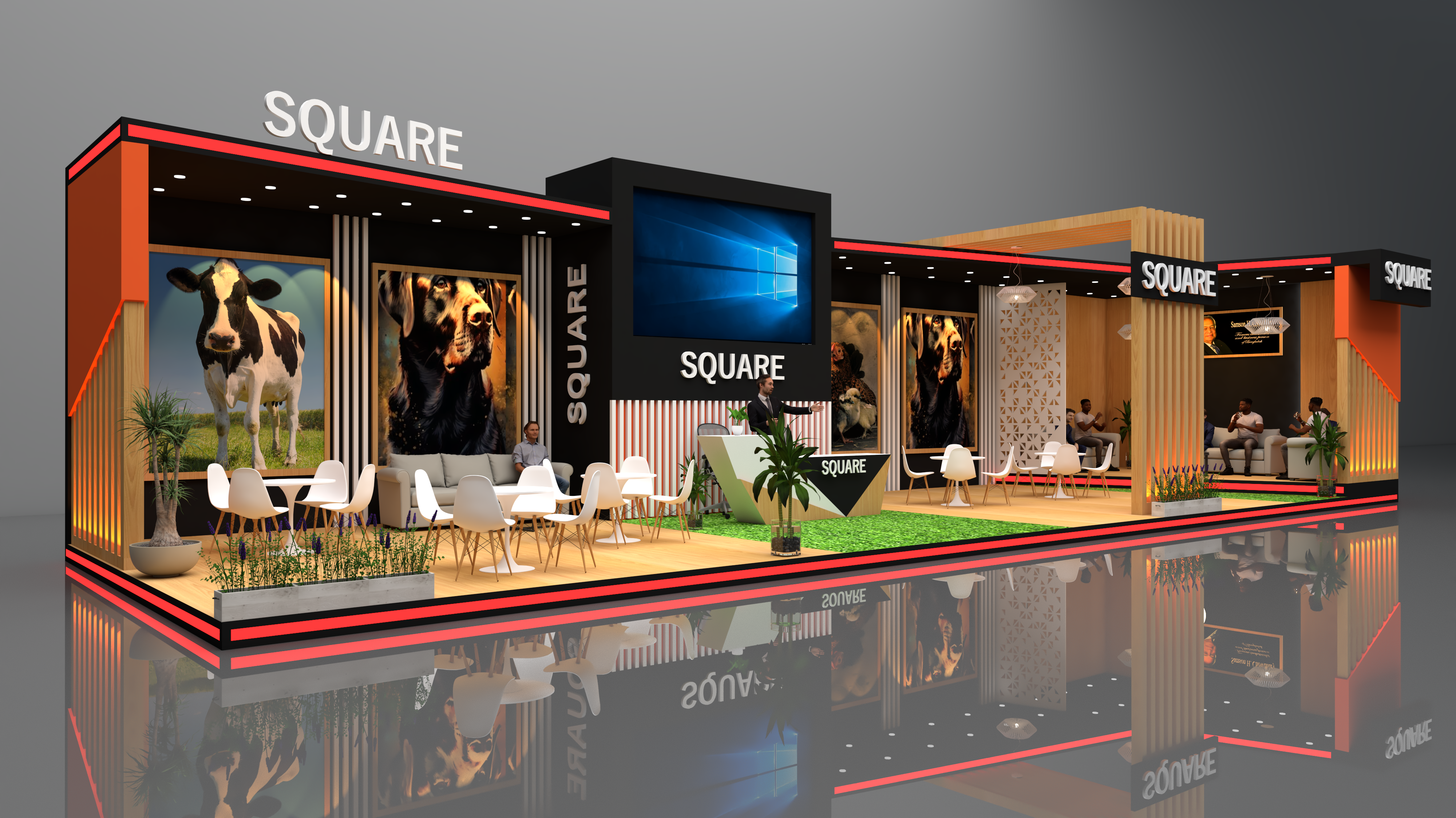 Square 3 exhibition stall